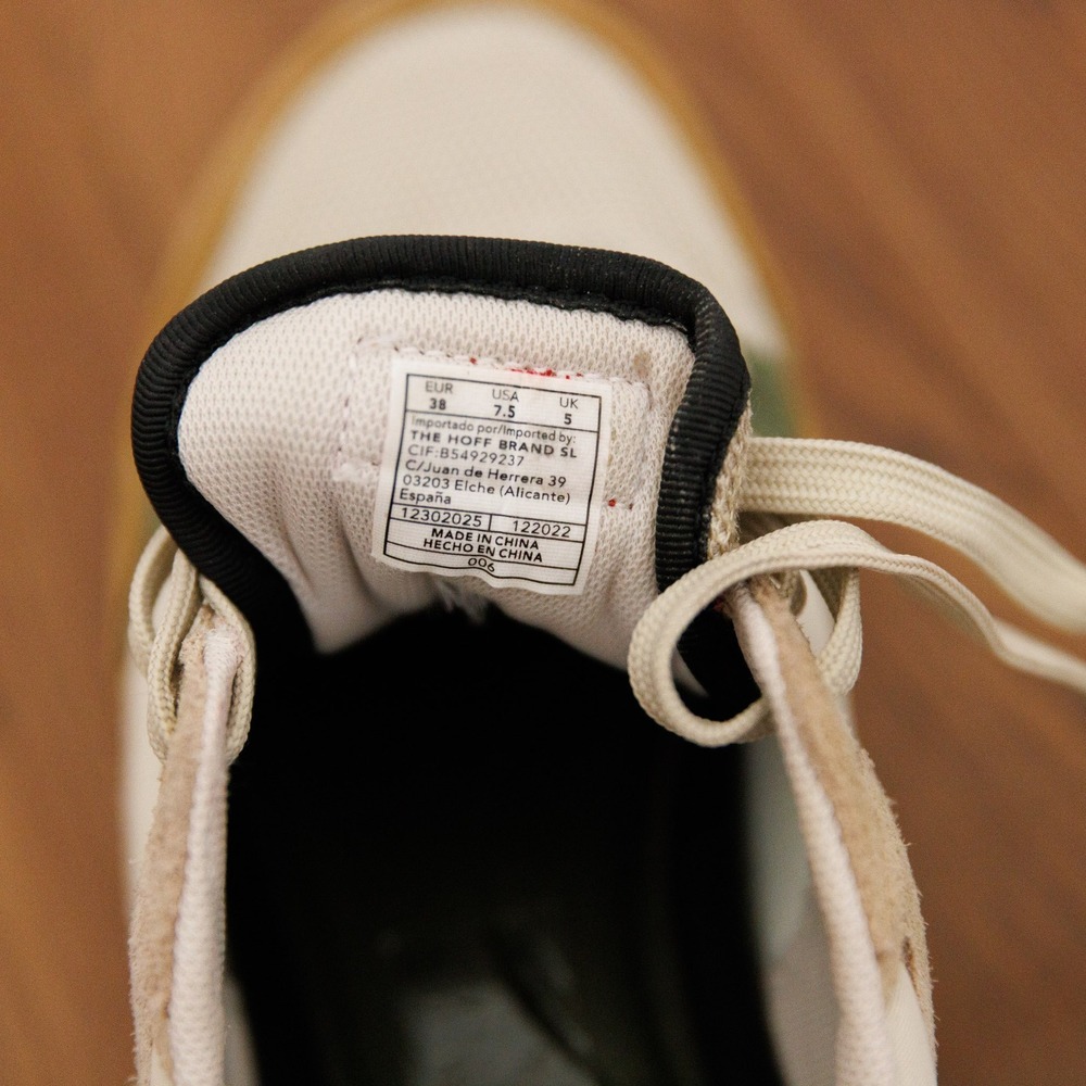 HOFF Memphis Sneakers Womens 7.5 Beige Green Mustard Colorblock Trainers - Picture 7 of 8